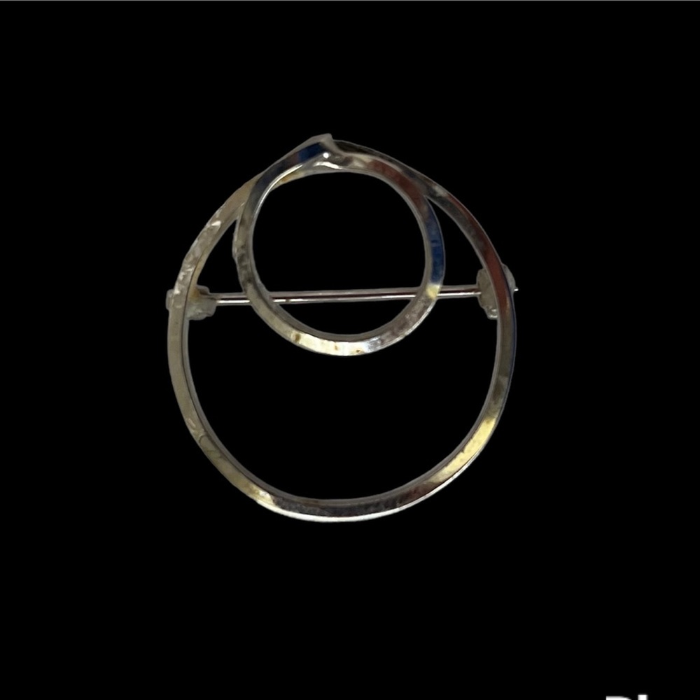 Minimalist Sterling Silver Pin Brooch